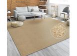 Paco Home Teppich »Porto 890«, rechteckig, 13 mm Höhe, Kurzflor, Uni-Farben, ideal im Wohnzimmer & Schlafzimmer