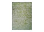 Teppich KAYOOM "Luxury 110" Gr. 3, grau (graugrün), B:120cm H:13mm L:170cm, Viskose, Teppiche, Teppich, Kurzflor, meliert, handweb, Wohnzimmer