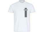 multifanshop Herren T-Shirt - Deutschland - Streifen - Druck schwarz - Männer
