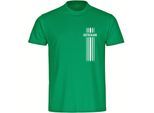 multifanshop Herren T-Shirt - Deutschland - Streifen - Druck weiß - Männer
