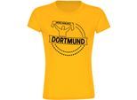 multifanshop Damen T-Shirt - Dortmund - Meine Fankurve - Druck schwarz - Frauen