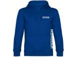 multifanshop Kapuzen Sweatshirt - Hoffenheim - Brust & Seite - Druck weiß - Hoodie