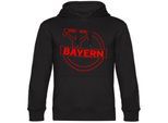 multifanshop Kapuzen Sweatshirt - Bayern - Meine Fankurve - Druck rot - Hoodie