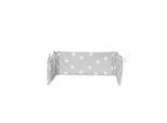 Lorelli Babybett-Nestchen L 145 x B 27 cm, Bettumrandung aus 100% Baumwolle grau Sterne