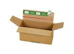 Versandkartons Grünmarie®, 200 x 100 x 100 mm, palettenoptimiert, Automatikboden, bis 20 kg, 100 % recycelbar, FSC®-Wellpappe, braun, 20 Stück