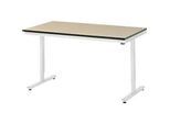 Rau Arbeitstisch Adlatus, elektrisch höhenverstellbar, 22 mm MDF-Platte, bis 150 kg, B 1500 x T 800 x H 720-1120 mm, braun/lichtgrau