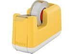 Leitz® Tischabroller für Klebefilm Cosy, für Rollen mit L 33 m x B 19 mm, Füsse, inkl. Klebefilmrolle, Kunststoff, gelb