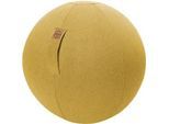 Sitzball FELT, Filzimitat 100% Polyester, waschbar, reissfest, Trageschlaufe, senf