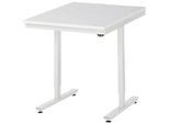 Rau Arbeitstisch Adlatus, elektrisch höhenverstellbar, 22 mm Spanplatte mit Melaminbelag, bis 150 kg, B 750 x T 1000 x H 720-1120 mm, lichtgrau