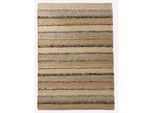 Teppich HEINE HOME Gr. 1, beige (natur, braun), B:60cm H:5mm L:90cm, Baumwolle, Jute, Wolle, Teppiche