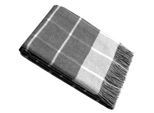 Plaid CASATEX "Harry Grigio Medio", grau (anthrazit), B:130cm L:190cm, Kaschmir, Wolle, Wohndecken, elegantes Design, große Karos