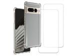 Hülle Google Pixel 7 und 2 schutzfolien - TPU - Transparent