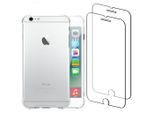 Hülle iPhone 6s Plus und 2 schutzfolien - Recycelter Kunststoff - Transparent