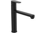 Spültischmischer Ideal Standard Cerafine O Schwenkauslauf, Ausladung 205 mm, schwarz matt - BC501XG