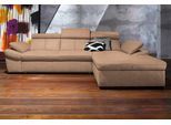 exxpo - sofa fashion Ecksofa »Salerno, klassisch modernes Funktionssofa, hoher Sitzkomfort, L-Form«, inkl. Kopf- und Armteilverstellung, wahlweise mit Bettfunktion