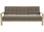 sit&more 3-Sitzer »Billund«, Armlehnen aus Buchenholz in natur, verschiedene Bezüge und Farben