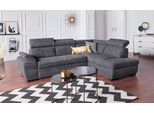 exxpo - sofa fashion Ecksofa »Salerno, klassisch modernes Funktionssofa, hoher Sitzkomfort, L-Form«, inkl. Kopf- und Armteilverstellung, wahlweise mit Bettfunktion