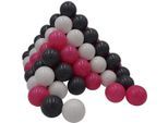 Knorrtoys® Bällebad-Bälle »100 Stück, creme/grey/rose«, (100 St.), 100 Stück