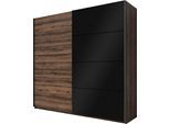 INOSIGN Schwebetürenschrank »Galaxy Kleiderschrank, Wäscheschrank 200, 220 oder 270cm breit«, INKLUSIVE kompletter Innenausstattung, Metallgriffe und Glasfront