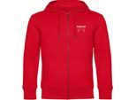 multifanshop Kapuzen Sweatshirt Jacke - Frankfurt - Herzschlag - Druck weiß - Jacke