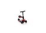 Lorelli Kinderroller Laufrad 2 in 1 Smart PU Räder leuchten klappbar verstellbar rot-schwarz