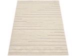 Paco Home Hochflor-Teppich »Genua 742«, rechteckig, 34 mm Höhe, Uni-Farben, Hoch-Tief Effekt, gestreift, modernes Design, Flor