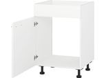 Spülenschrank KOCHSTATION "KS-Scafa", weiß, B:50cm H:75cm T:56cm, Schränke, Spülenschrank, in verschiedenen Breiten, wahlweise Türanschlag rechts oder links