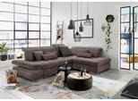Ecksofa "SO 4100 mit komfortablen Federkern und Kopfteilverstellung", braun (nuss), B:291cm H:80cm T:226cm, SET ONE BY MUSTERRING, Sofas, Ecksofa, wahlweise mit Bettfunktion und Sitztiefenverstellung, L-Form