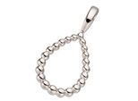 Kettenanhänger JOBO "Anhänger Tropfen", weiß (weißgold 585), Schmuckanhänger, Damen, Weißgold 585, Kettenanhänger, 585 Weißgold