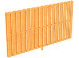 Sichtschutzelement SKANHOLZ, beige (natur), H:160cm L:305cm, Holzwerkstoff, Zaunelemente, passend für Terrassendach »Rimini + Ravenna« 350 cm Tiefe