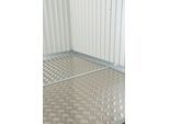 Gerätehaus-Fußboden BIOHORT, silber, B:243,6cm H:0,2cm T:283,6cm, Aluminium, Gartenhaus-Fußböden, für Gerätehäuser HighLine Gr. H5, Panorama P5