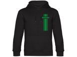 multifanshop Kapuzen Sweatshirt - Mönchengladbach - Streifen - Druck grün - Hoodie