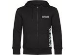 multifanshop Kapuzen Sweatshirt Jacke - Deutschland - Brust & Seite - Druck weiß - Sweat