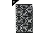 done.® Handtuch Set »Ethno 4x Gästetücher (30x50 cm)«, (Set, 4 St., 4 Gästetücher (30x50 cm), Gästehandtücher,...