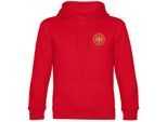 multifanshop Kapuzen Sweatshirt - Deutschland - Adler Retro Gold - Druck gold metallic - Hoodie