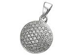 Kettenanhänger JOBO "Anhänger mit 66 Zirkonia", silber (silber 925, weiß), Schmuckanhänger, Damen, Silber 925 (Sterlingsilber), Kettenanhänger, 925 Silber