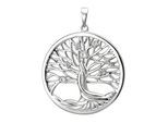 Kettenanhänger JOBO "Anhänger Lebensbaum", silber (silber 925, weiß), Schmuckanhänger, Damen, Silber 925 (Sterlingsilber), Kettenanhänger, 925 sterling Silber mit 7 Zirkonia