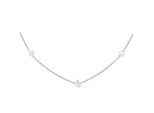 Kette mit Anhänger CAÏ "925 Sterling Silber rhodiniert Sonne - Mond - Stern", weiß, Halsketten, Damen, 39+5cm, Silber 925 (Sterlingsilber), L: 44 B: 1mm, glänzend, B:1mm