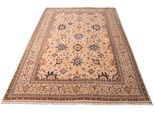 Wollteppich THEKO "Saharna 7521", beige, B:80cm H:12mm L:150cm, Wolle, Teppiche, Fransenteppich, reine Wolle, Orient-Optik, mit Fransen