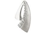 Kettenanhänger JOBO "Anhänger mit 9 Zirkonia", silber (silber 925), Schmuckanhänger, Damen, Silber 925 (Sterlingsilber), Kettenanhänger, 925 Silber