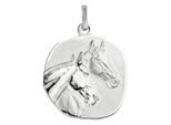 Kettenanhänger JOBO "Anhänger Pferdeköpfe", silber (silber 925), Schmuckanhänger, Damen, Silber 925 (Sterlingsilber), Kettenanhänger, 925 Silber