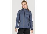 Softshelljacke ENDURANCE "Zora", Damen, Gr. 46, blau, 100% Polyester, unifarben, normal, hoch geschlossener Ausschnitt, Jacken Softshelljacke, mit wasser- und winddichter Funktion
