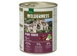 REAL NATURE WILDERNESS Nassfutter für Hunde Junior Pure Horse, Pferd 12x800 g
