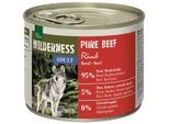 REAL NATURE WILDERNESS Nassfutter für Hunde Adult Pure Beef 24x200 g
