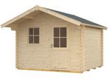 Gartenhaus SKANHOLZ "Como 1", beige (natur), Fußboden im Gartenhaus, Holzwerkstoff, Gartenhäuser, Gartenhaus
