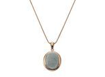 Kette mit Anhänger ZEEME "Silber 925 rhodiniert 42+5cm mit echtem Larimar", blau (hellblau), Halsketten, Damen, 42+5cm, Silber 925 (Sterlingsilber), L: 47 B: 17mm, glänzend, B:17mm
