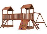 Spielturm PALMAKO "JESPER SET 1", braun, Spieltürme, KinderB:600cm H:314cm T:464cm, Holzwerkstoff, BxTxH: 600x464x314 cm, B:600cm H:314cm T:464cm