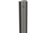 Profil BIOHORT, grau (quarzgrau, metallic), B:10,5cm H:77cm L:7,2cm, Aluminium, Profile, Alu-T-Profil für Hochbeet DaVinci MAXI