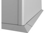 Beetumrandung BIOHORT "B130932", silber (silberfarben, metallic), Metall, Beeteinfassungen, Mähkante für Hochbeet BxT: 200x100 cm