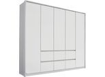 Drehtürenschrank RAUCH "Mainz mit Passepartout", weiß (alpinweiß), B:230cm H:212cm T:58cm, Holzwerkstoff, Schränke, Drehtürenschrank, optional mit Beleuchtung, Außentüren mit Push-to-Open Funktion